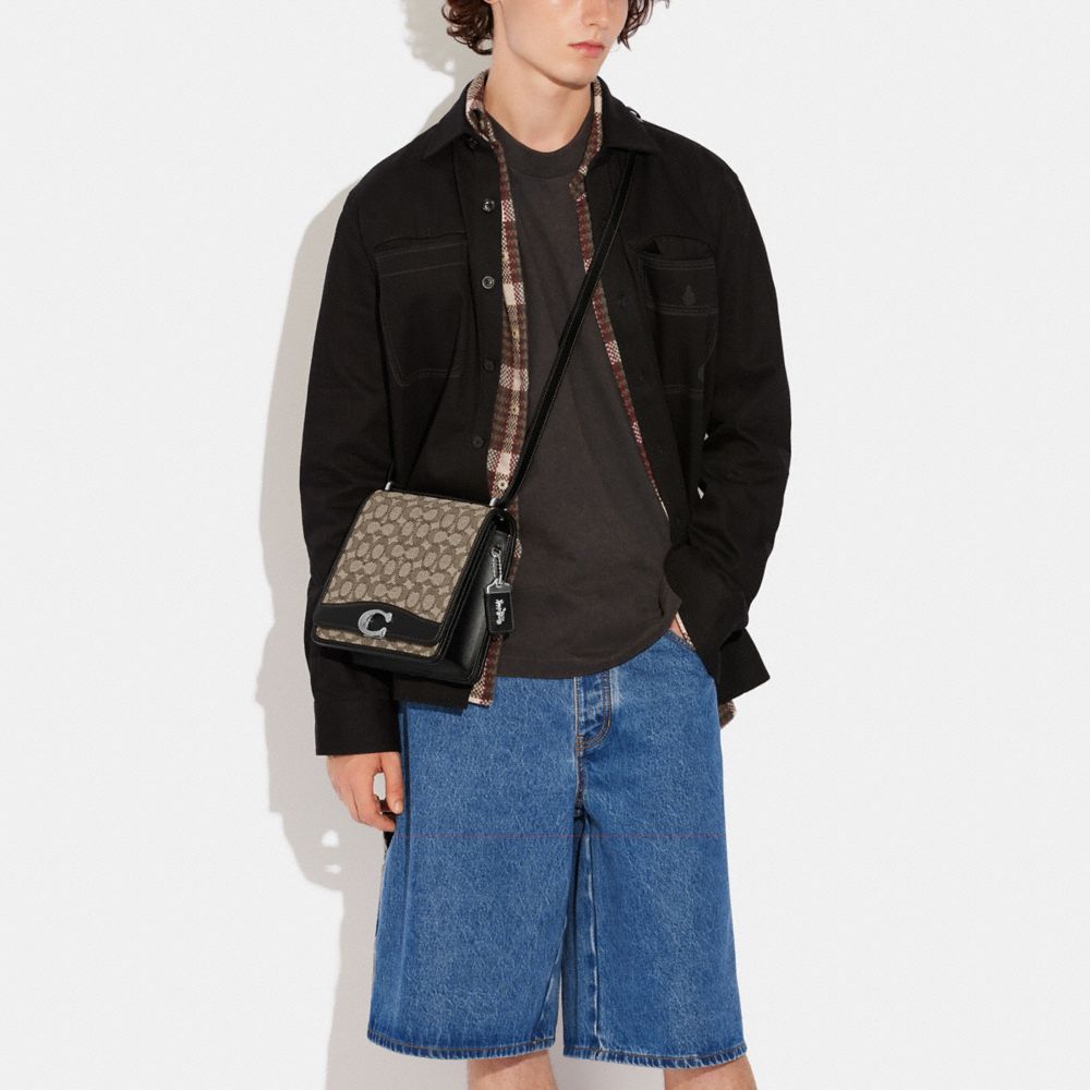 Bandit Shoulder Bag 20 In Textile Signature Jacquard
