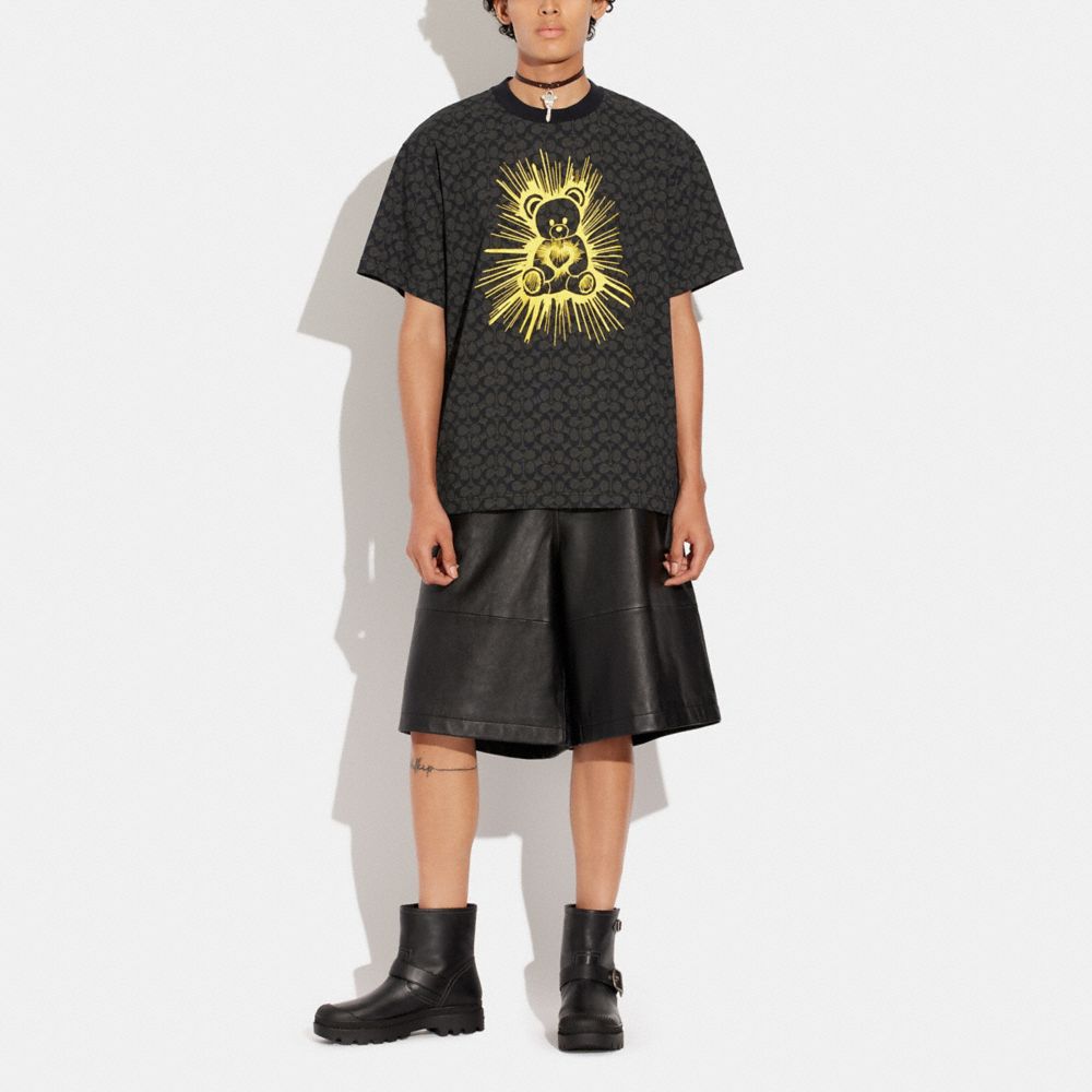 Reflective Holographic T-Shirt, Teddy Bear Rainbow Unisex T-Shirt, Festival  Rave