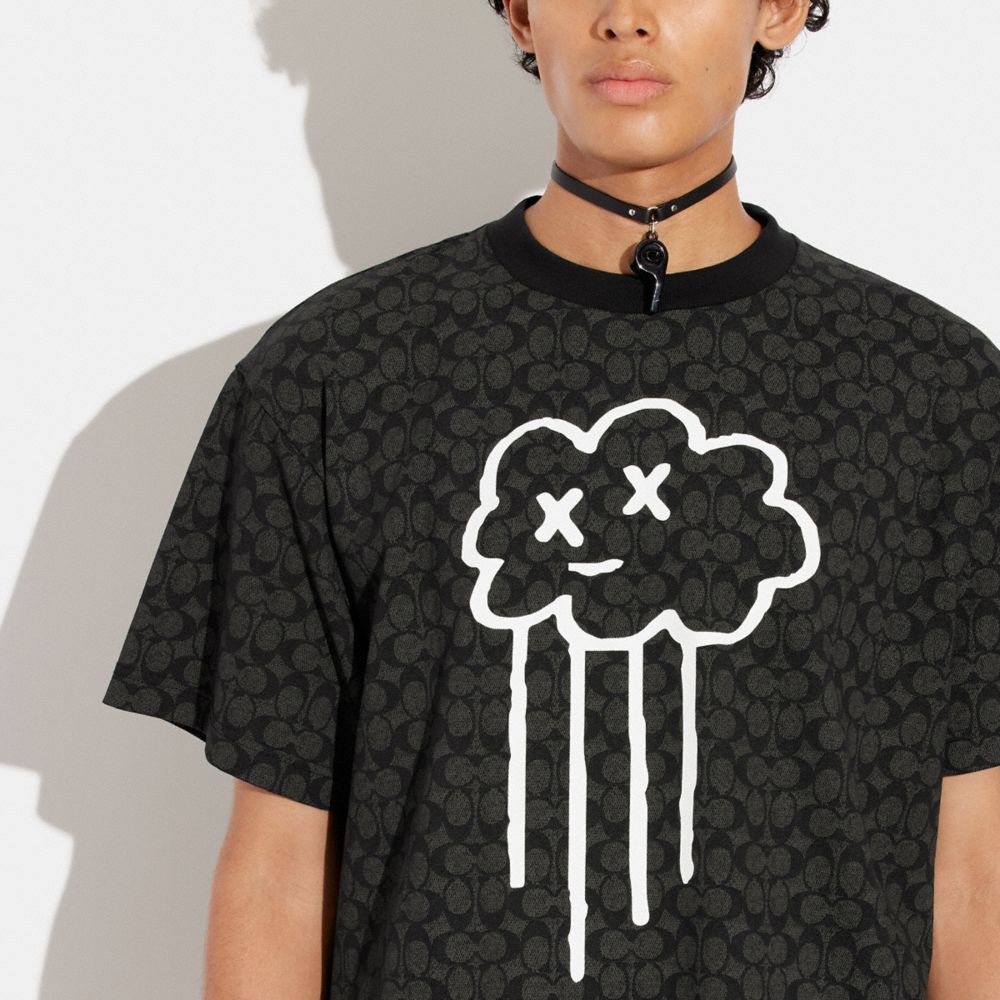 COACH®: Rave Bear T Shirt In Organic Cotton