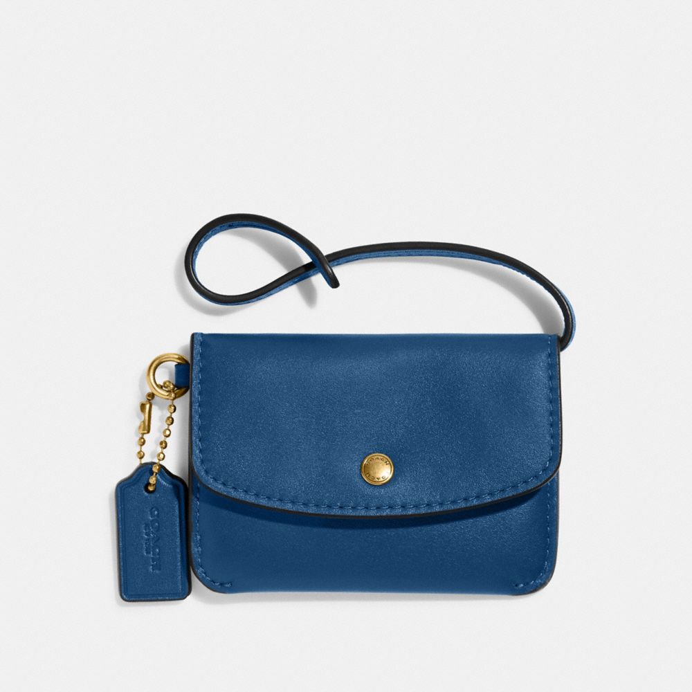 Complimentary Coach Badge Turnlock Pouch