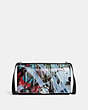 COACH®,COACH X MINT + SERF BANDIT SHOULDER BAG,Glovetanned Leather,Small,Silver/Black,Front View
