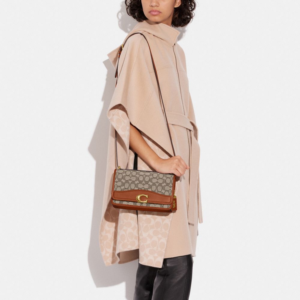 COACH®,Bandit Shoulder Bag In Signature Textile Jacquard,Multi Color,Detail View