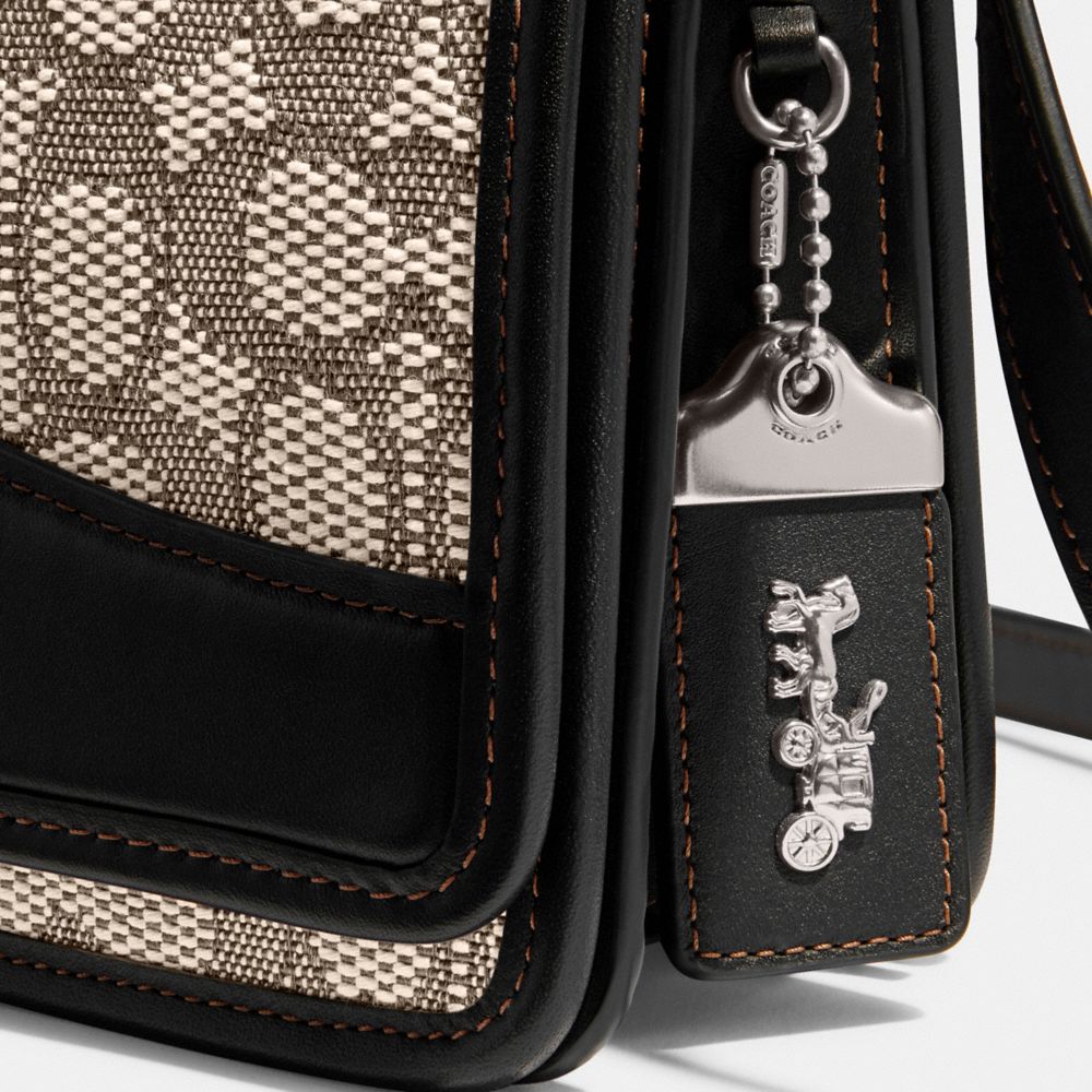 Coach Mini Signature Jacquard Tabby Wallet - B/cocoa B