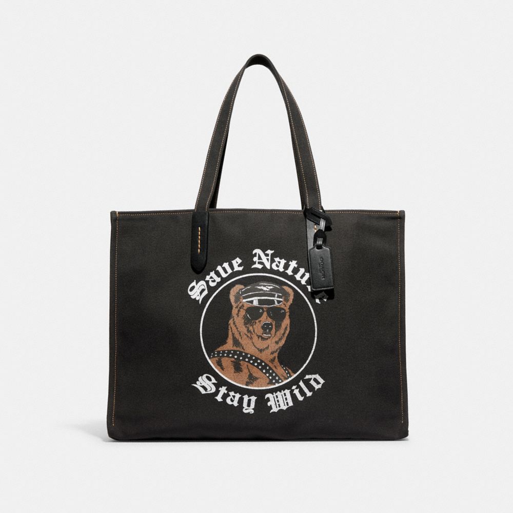 Bear Design Laser Color Changing Tote Bag with Crossbody Strap