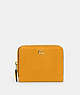 COACH®,BILLFOLD WALLET,Polished Pebble Leather,Brass/Buttercup,Front View