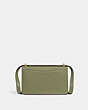 COACH®,BANDIT CROSSBODY BAG,Leather,Mini,Brass/Moss,Back View
