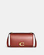 COACH®,BANDIT CROSSBODY BAG,Luxe Refined Calf Leather,Mini,Brass/Rust,Front View