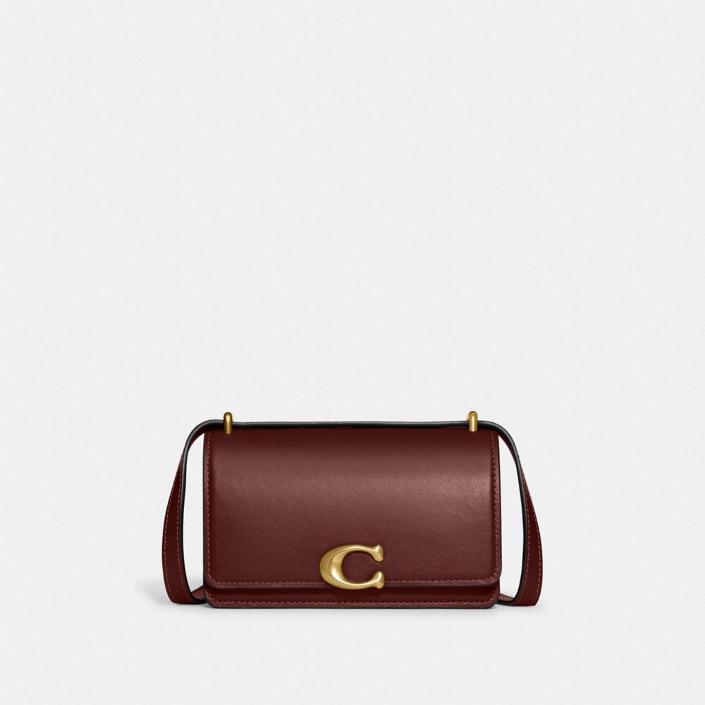 COACH®,Bandit Crossbody Bag,Calf Hair,Leather,Crossbody,Logo,Metal,Pen Holder,Silver Metal,Casual,,Front View