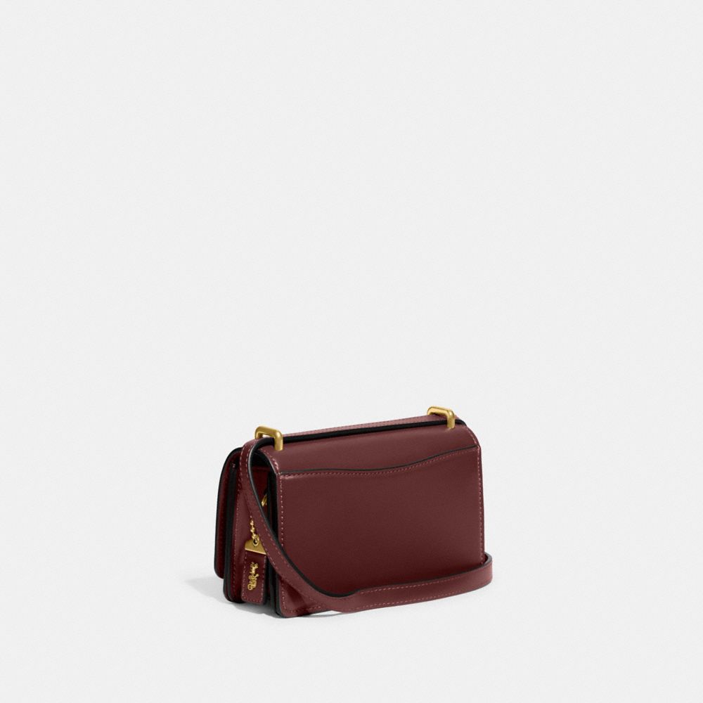 COACH®,Bandit Crossbody Bag,Calf Hair,Leather,Crossbody,Logo,Metal,Pen Holder,Silver Metal,Casual,,Angle View