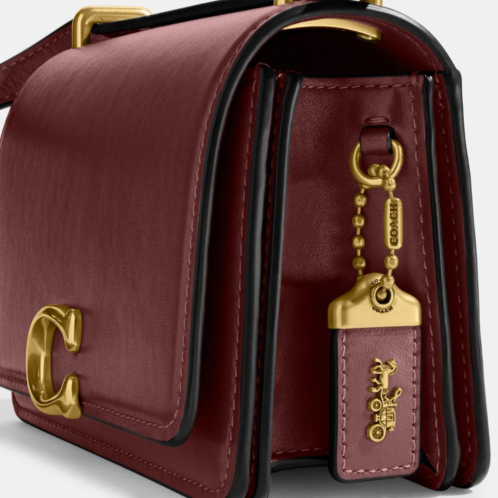 COACH®,Bandit Crossbody Bag,Leather,Crossbody,Metal,Logo,Pen Holder,Silver Metal,Casual,,Closer View