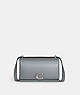 COACH®,BANDIT CROSSBODY,Leather,Silver/Grey Blue,Front View