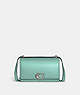 COACH®,BANDIT CROSSBODY,Leather,Silver/Faded Blue,Front View