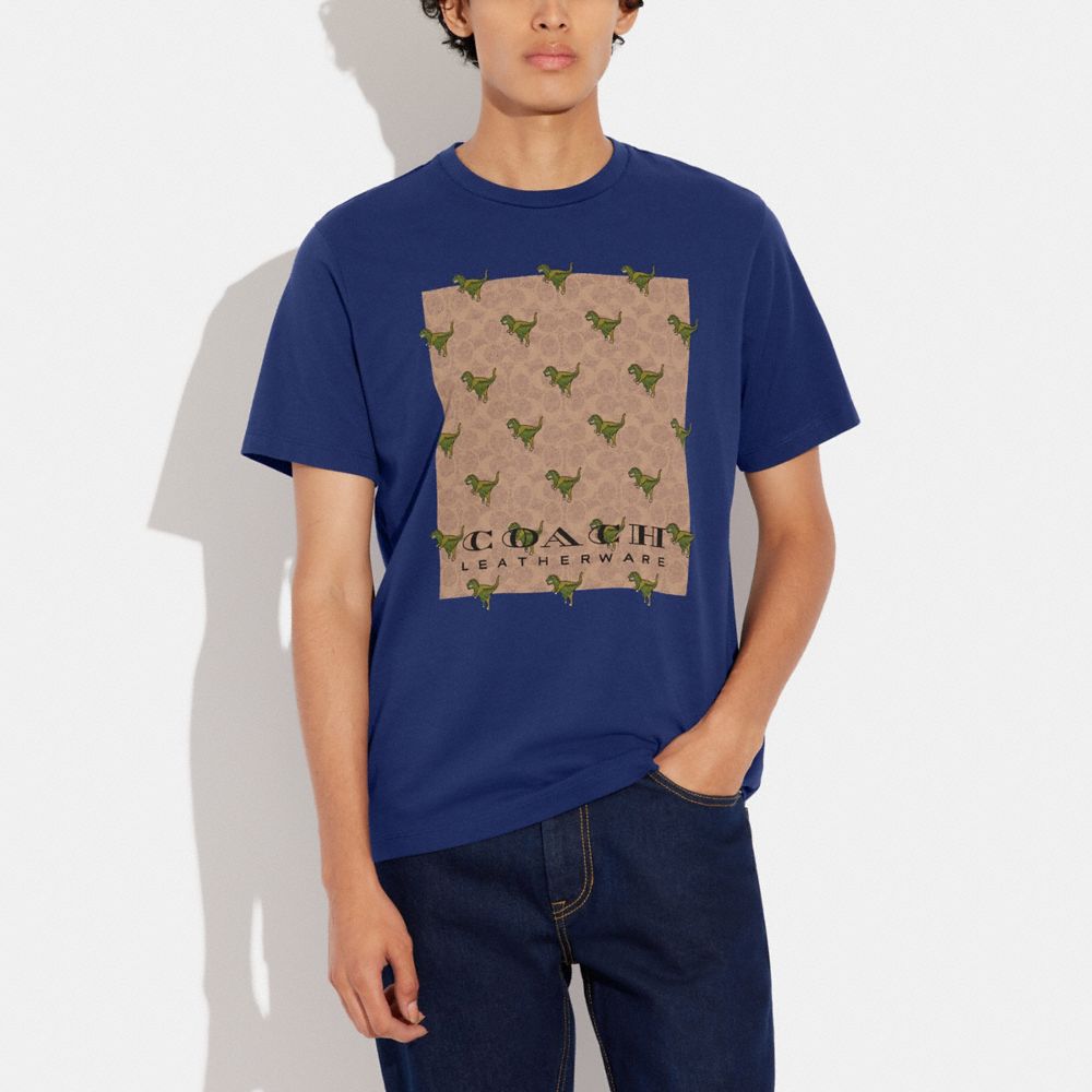 COACH®,Signature Rexy T Shirt In Organic Cotton,,Scale View