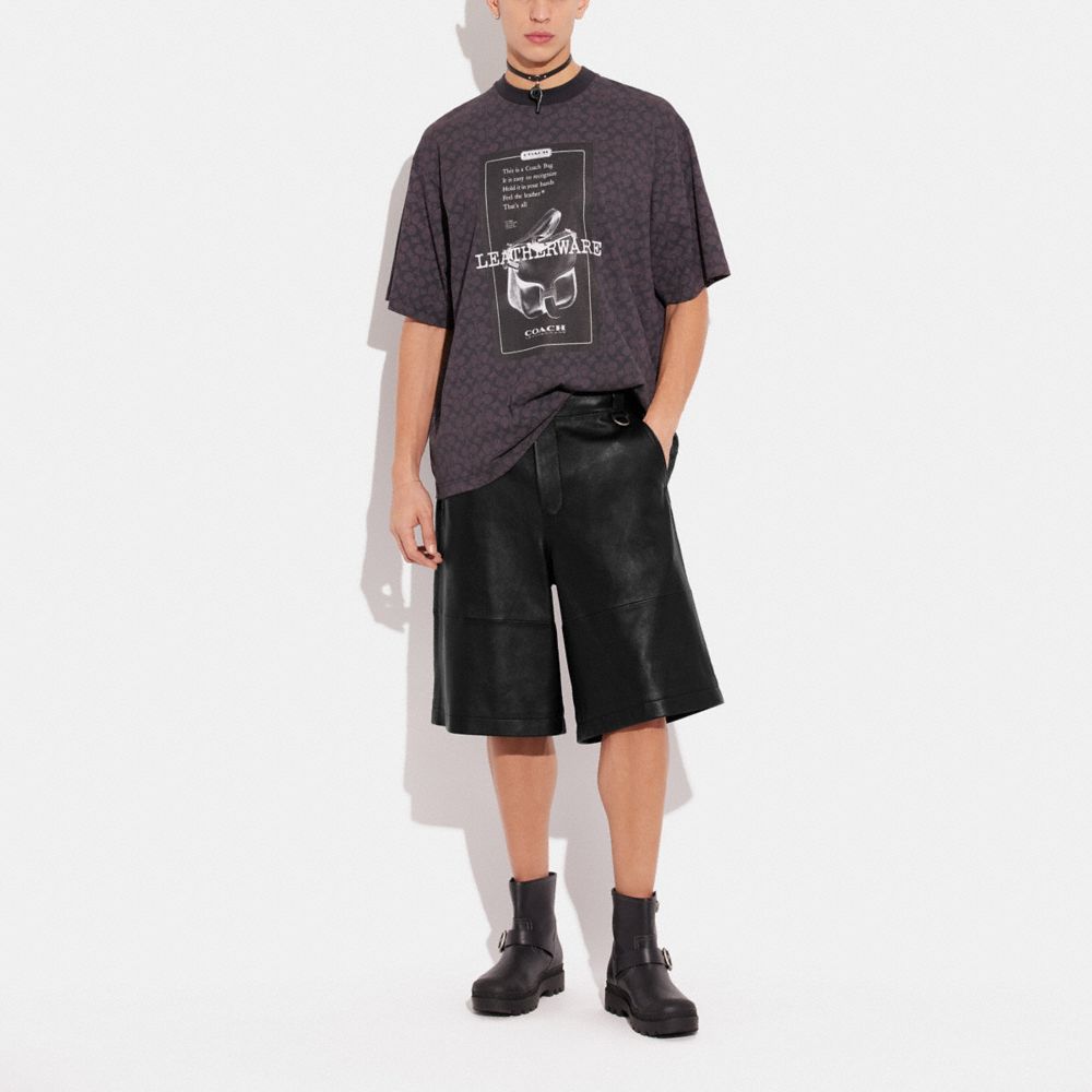 Men Black Leather Shorts – The Urban Tannery