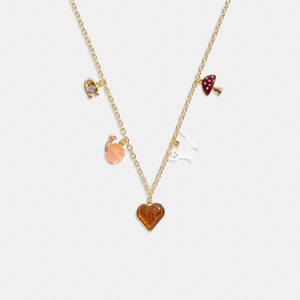 GOLD MULTI-CHARM NECKLACE