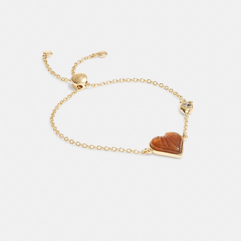 COACH Heart Charm Bracelet