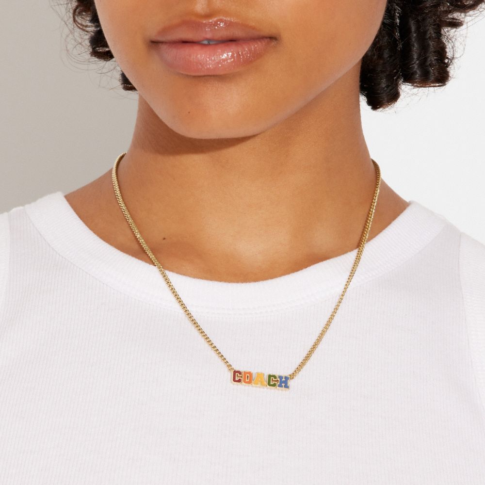 COACH®,ロゴ ヴァーシティ ネックレス,ネックレス,
