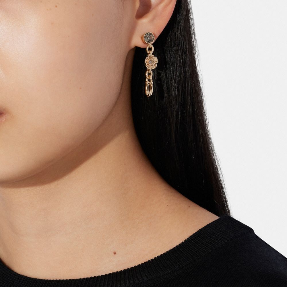 Boucles D’oreilles Linéaires Signature Et Pierre