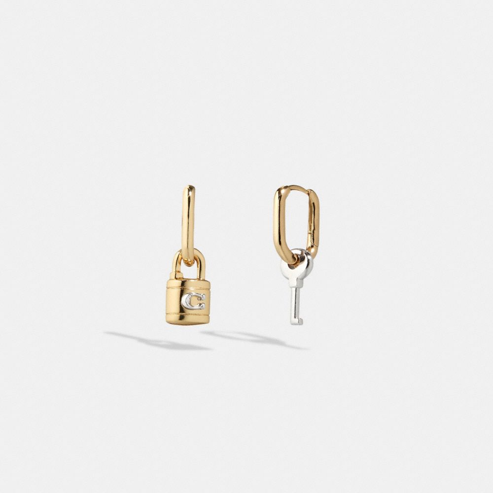 Lock and Key Earrings