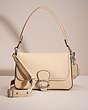 COACH®,RESTORED SOFT TABBY SHOULDER BAG,Smooth Leather,Medium,Silver/Ivory,Front View