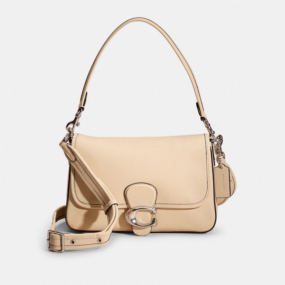Coach Restored Soft Tabby Shoulder Bag In Silver/ivory