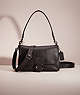 COACH®,RESTORED SOFT TABBY SHOULDER BAG,Smooth Leather,Medium,Pewter/Black,Front View
