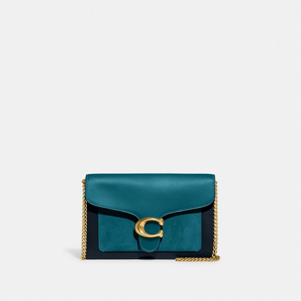 COACH®,Tabby Chain Clutch,,Front View