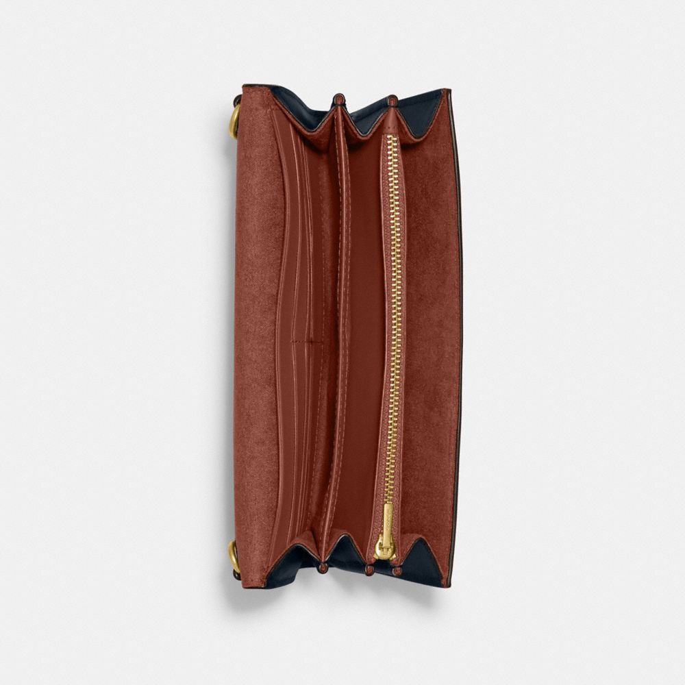 COACH®,Tabby Chain Clutch,,Inside View,Top View