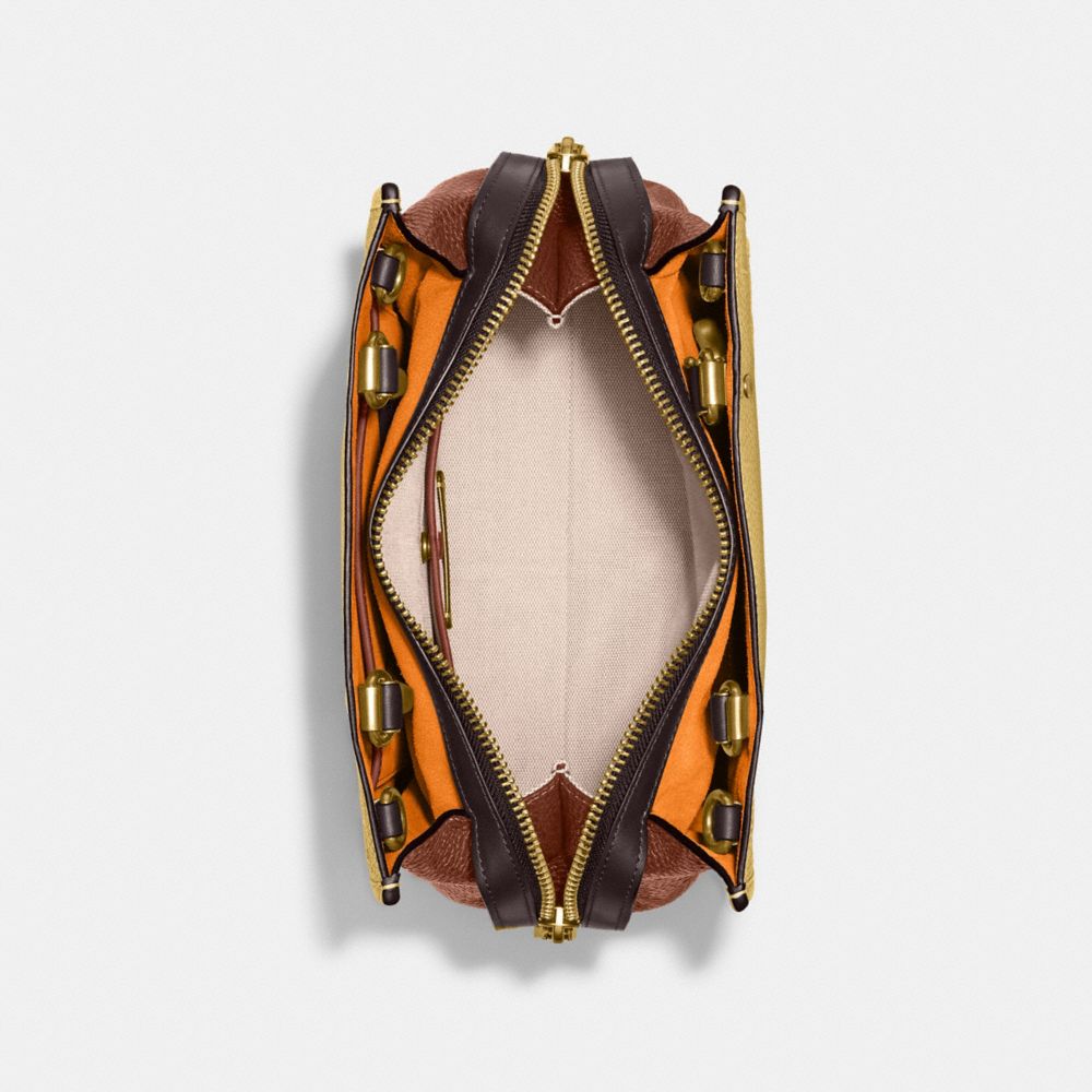 COACH®,Rogue Bag 25 In Regenerative Leather,,Inside View,Top View