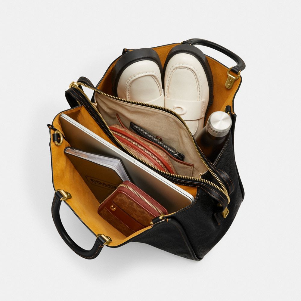 COACH®,Rogue Bag 39 In Regenerative Leather,,Inside View, Top View