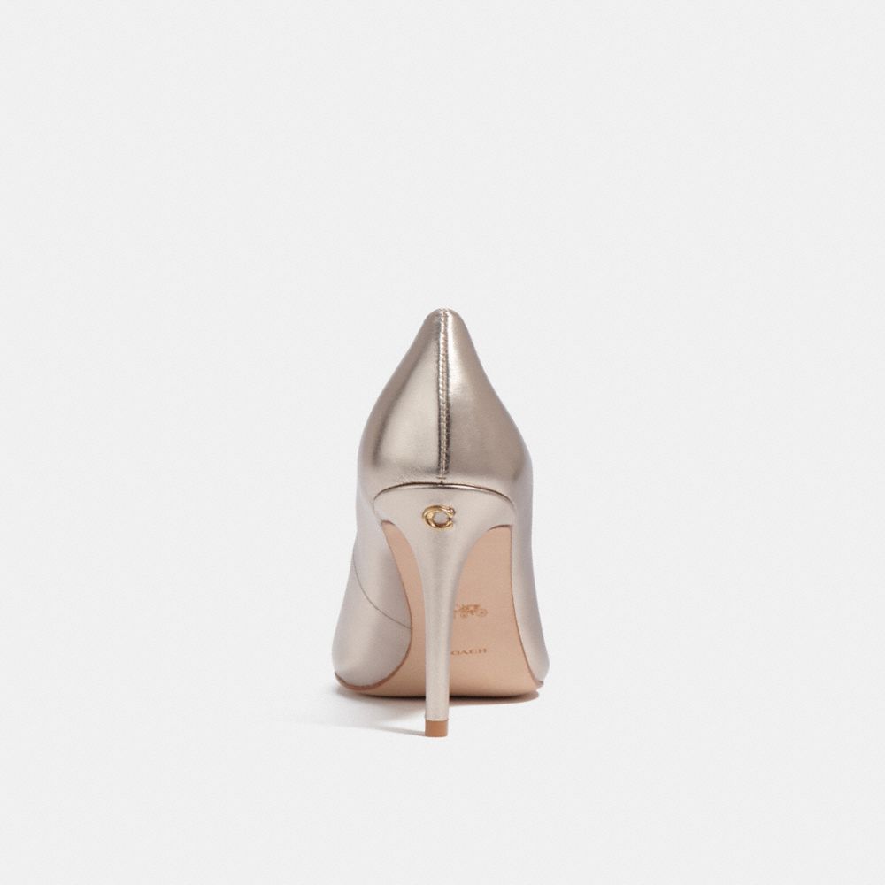COACH®,Skyler Pump,Pumps,Cocktail,Silver,Metallic,Alternate View