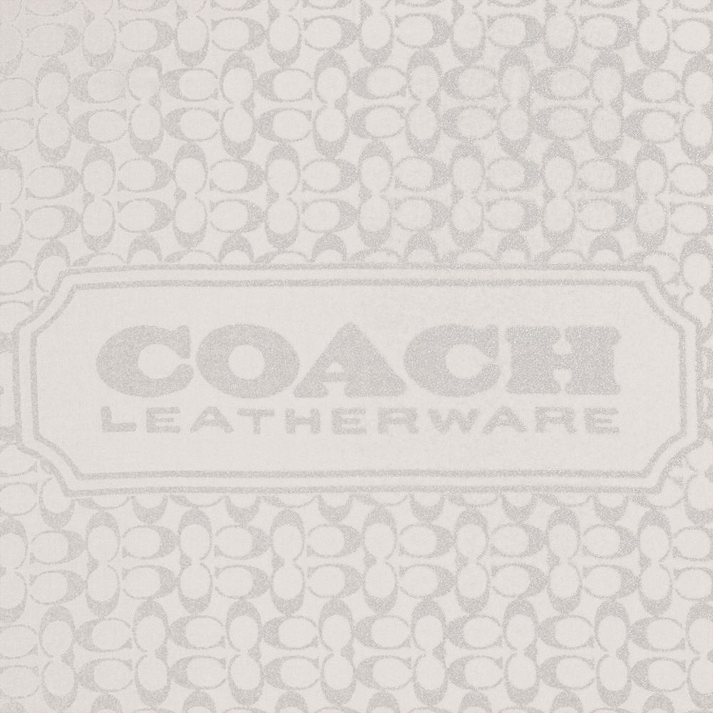COACH®,CHÂLE SIGNATURE,laine,Craie,Closer View