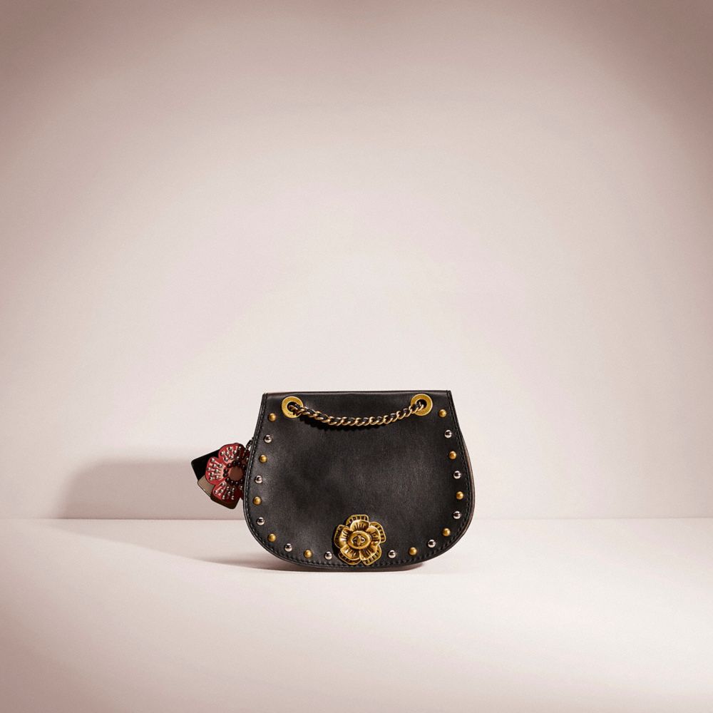 Parker saddle bag with best sale scallop rivets