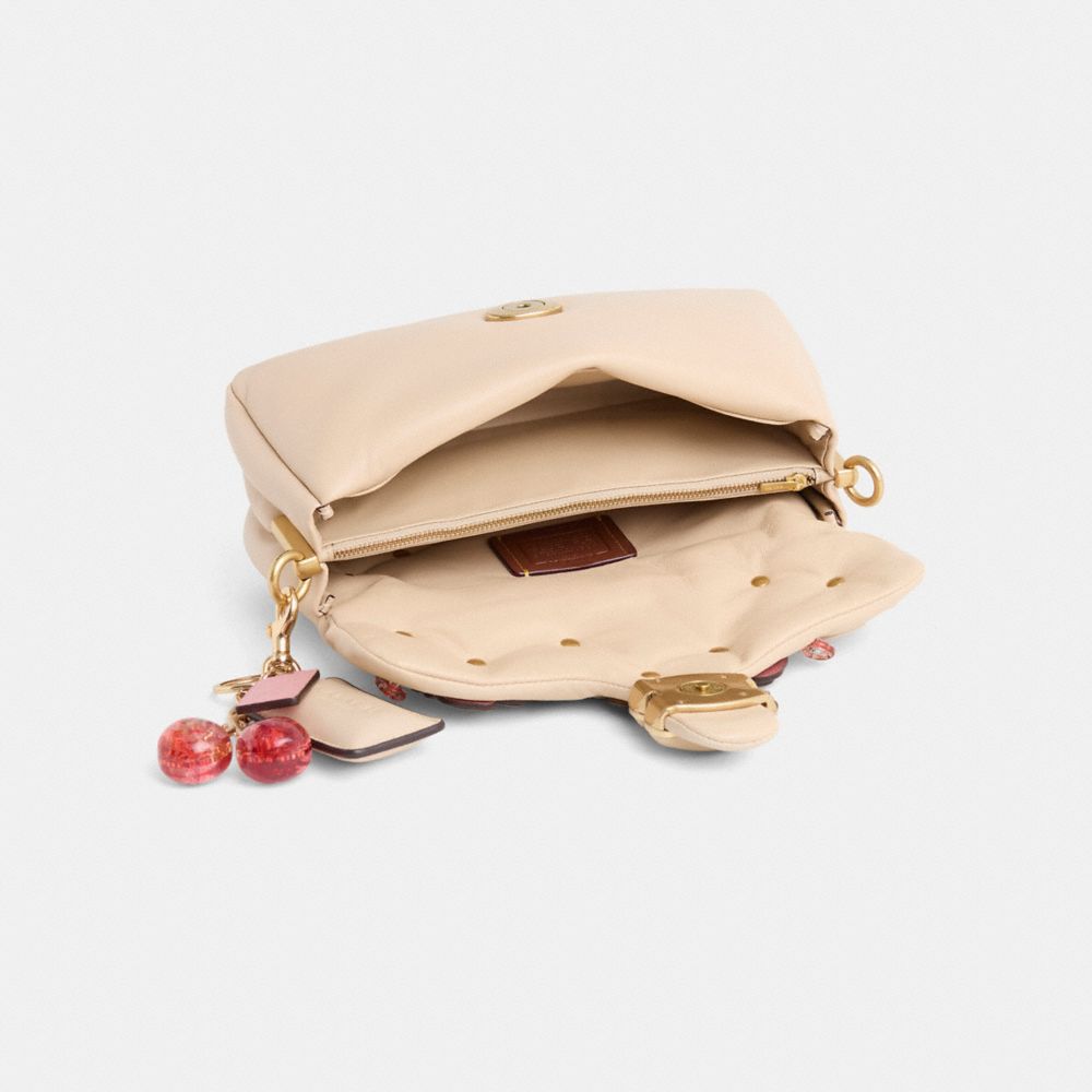 COACH®,Upcrafted Pillow Tabby Shoulder Bag 26,Cream,Inside View,Top View