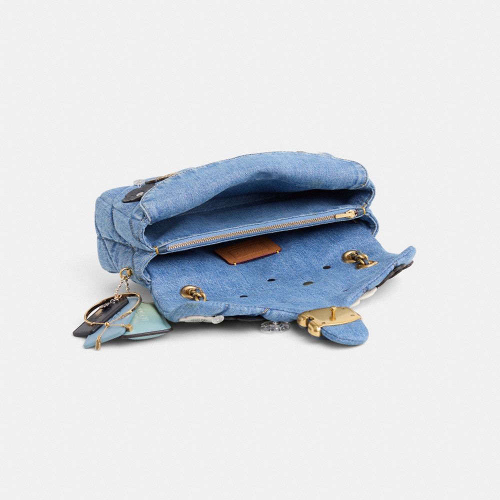 COACH®,Upcrafted Tabby Shoulder Bag 26 With Quilting,Blue,Inside View,Top View