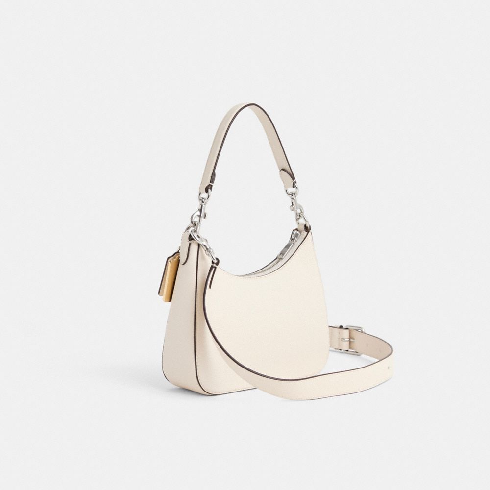 Coach Upcrafted Hobo Crossbody With Signature Canvas In Chalk