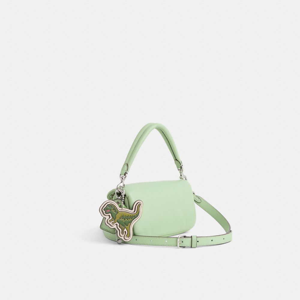 COACH®,Upcrafted Pillow Tabby Shoulder Bag 18,Green,Angle View