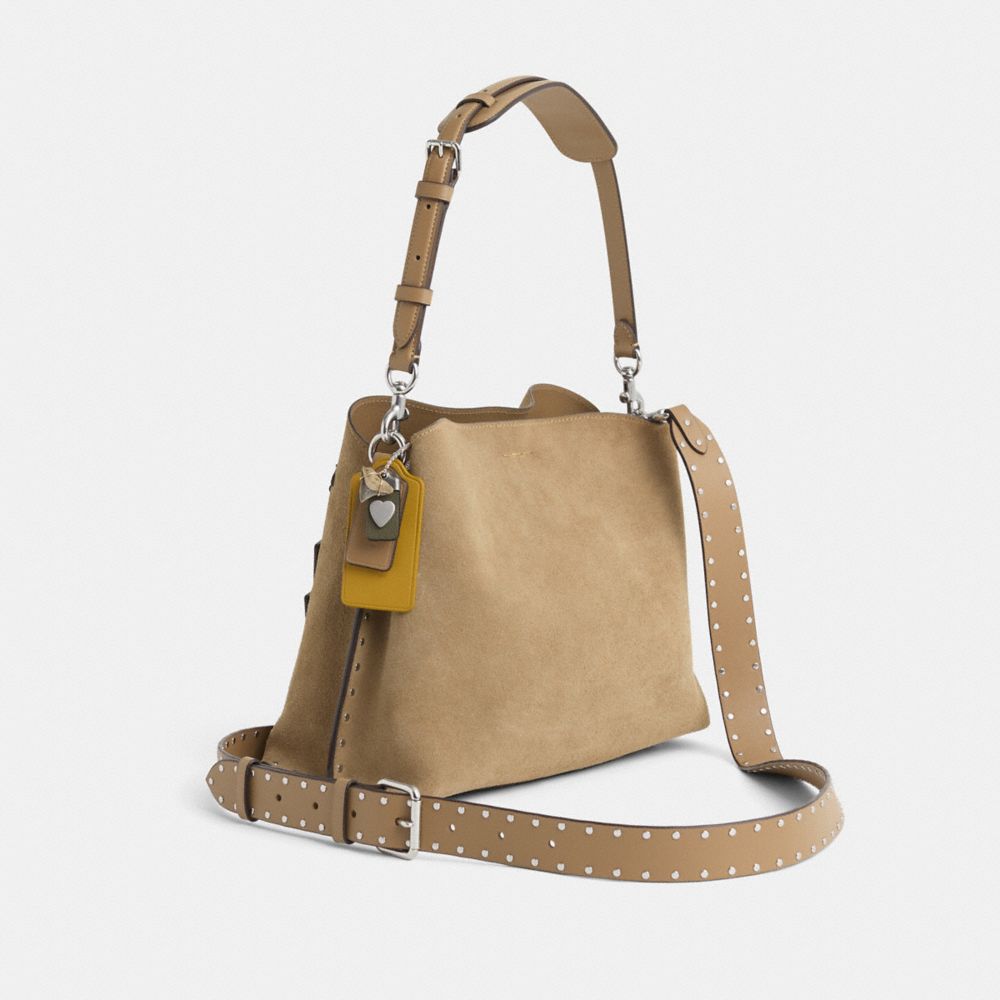 COACH®,Upcrafted Willow Shoulder Bag,,Angle View
