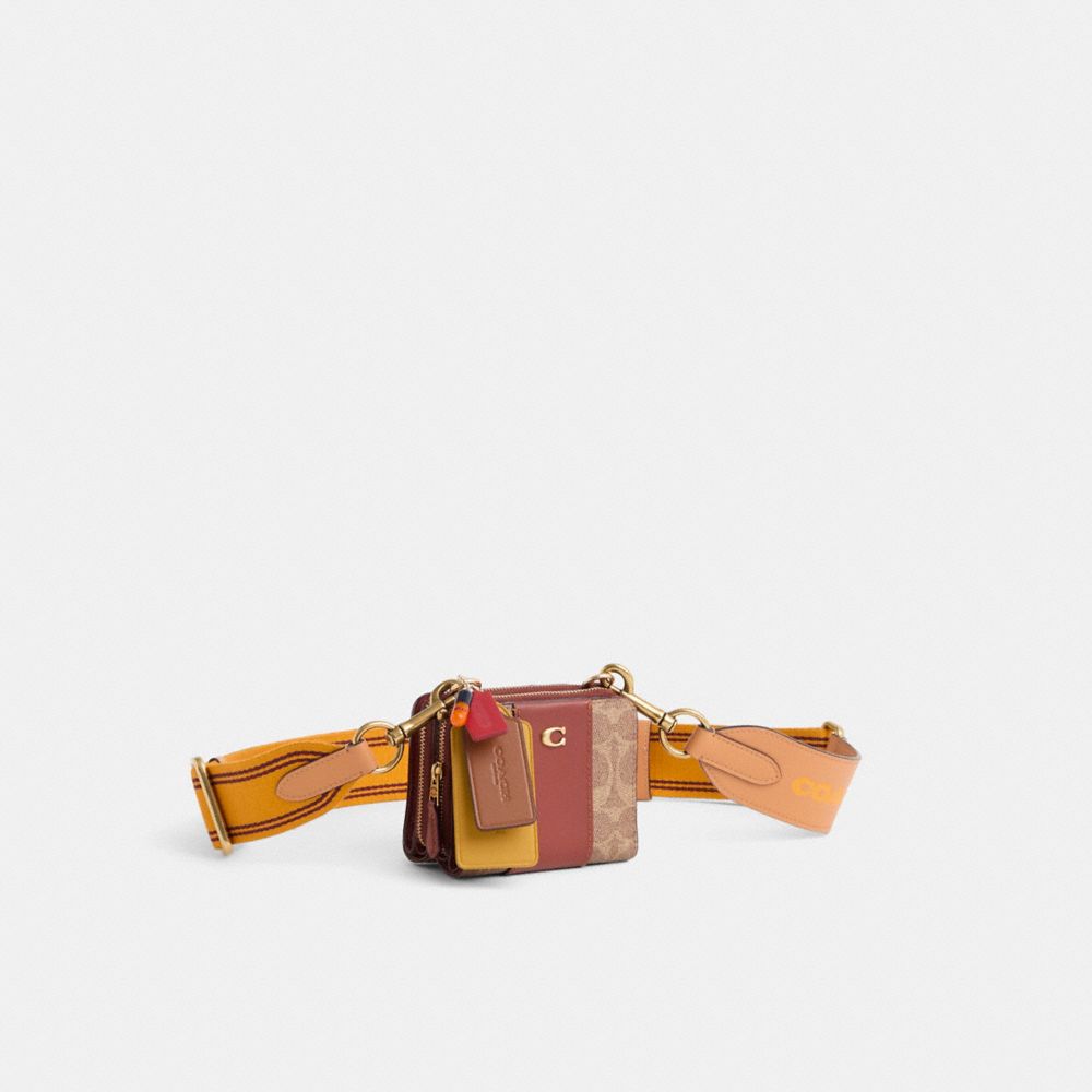 COACH®,Upcrafted Double Up Crossbody Creation,Multi Color,Angle View