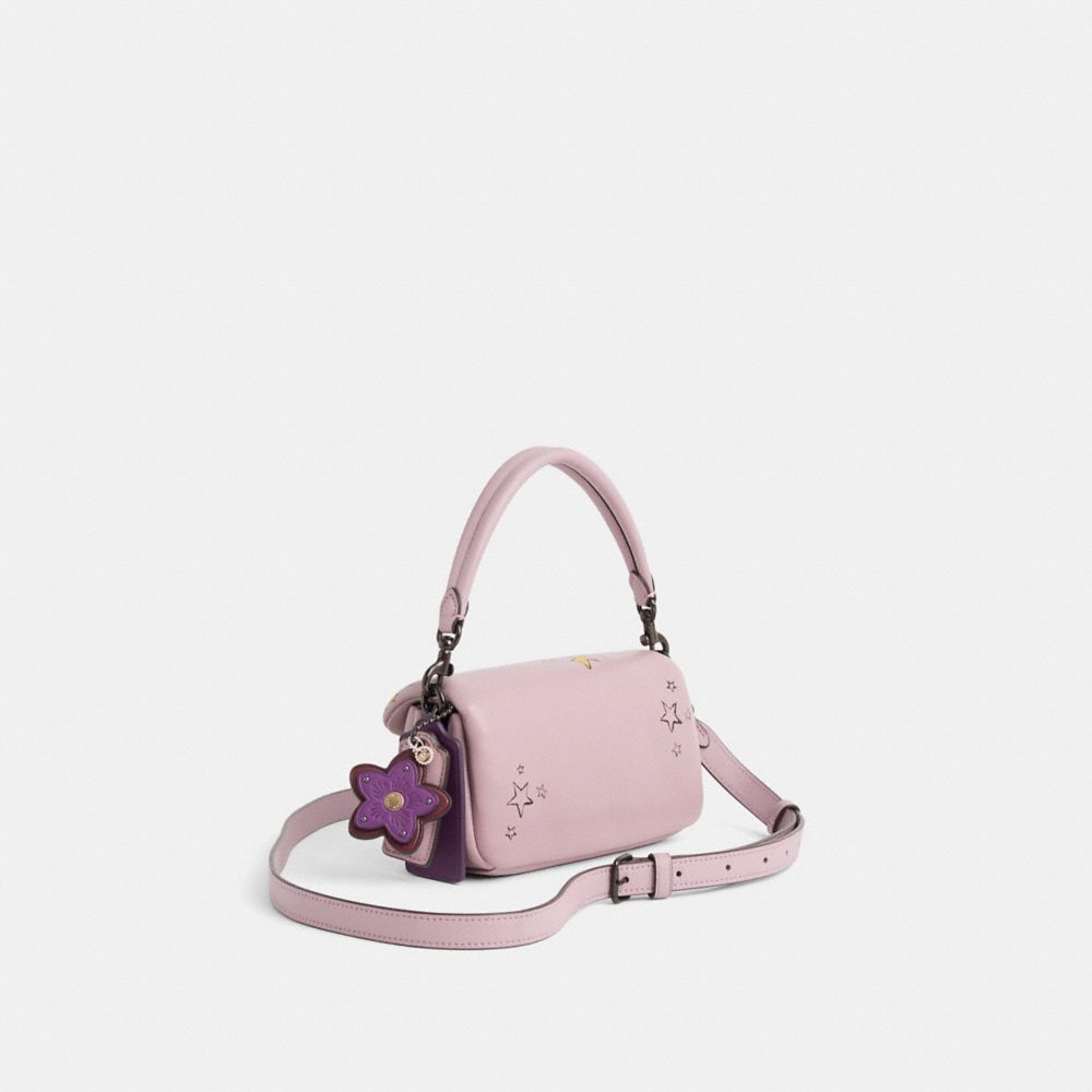 COACH®,Upcrafted Pillow Tabby Shoulder Bag 18,Purple,Angle View