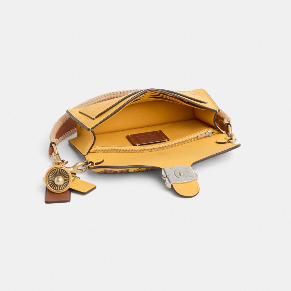 COACH®,Upcrafted Tabby Chain Clutch,,Inside View,Top View