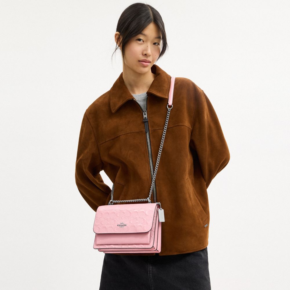 COACH®,Klare Crossbody Bag In Signature Leather,Pink