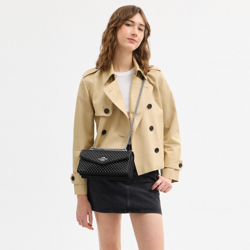 COACH®,Klare Envelope Crossbody Bag With Rivets,