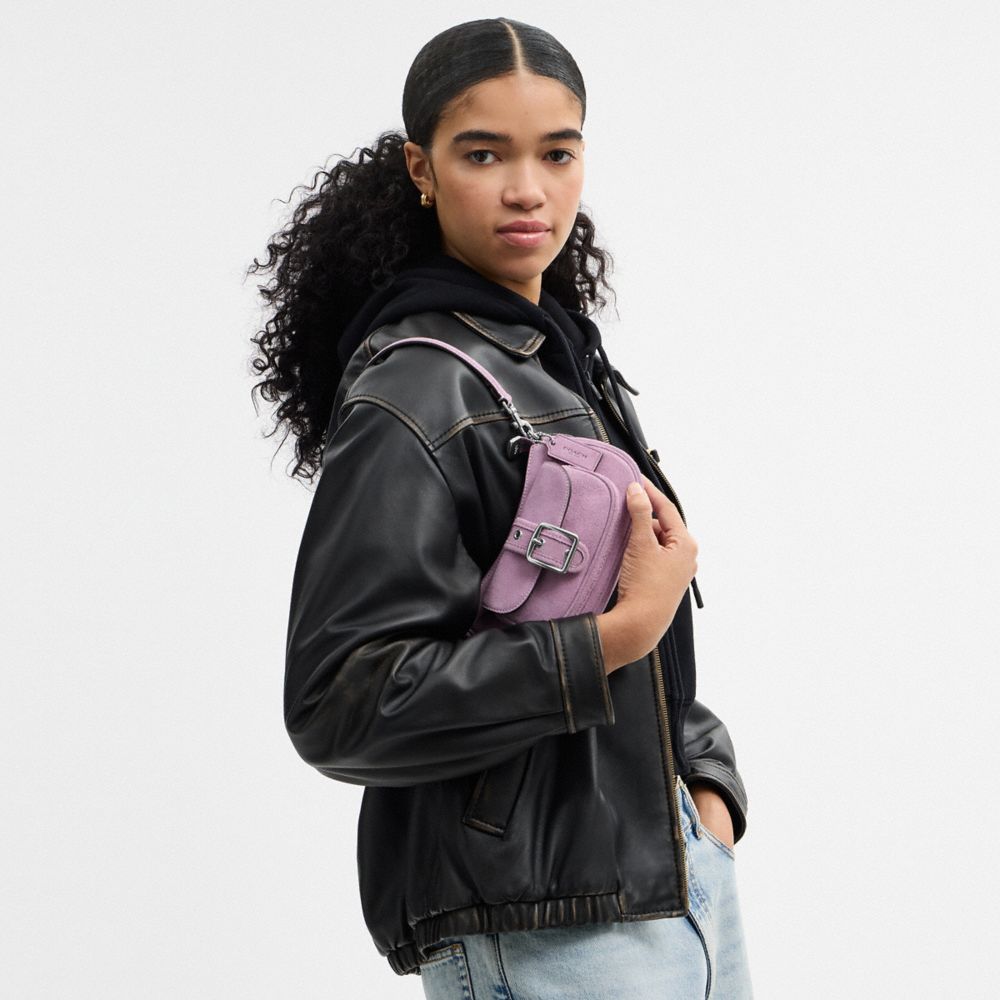 COACH®,Ashton Mini Shoulder Bag,Lavender,Detail View