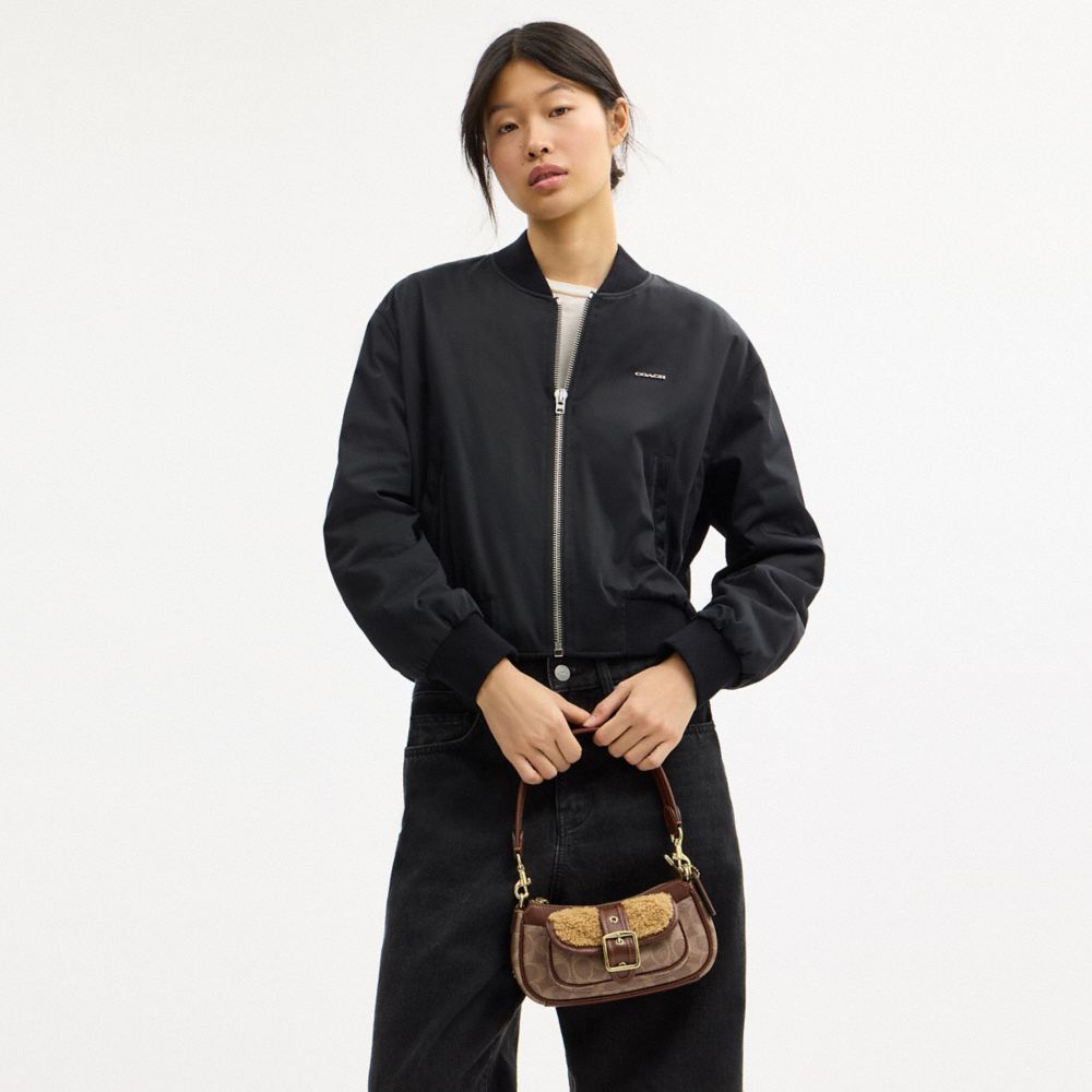 COACH®,Ashton Mini Shoulder Bag In Signature Canvas,,Detail View