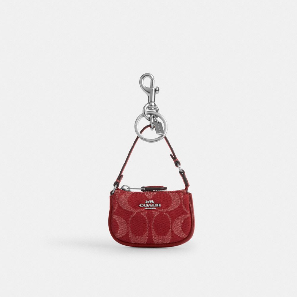 COACH®,Argenté/Rouge,Front View