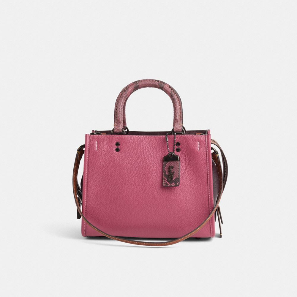COACH® | Restored Rogue Bag 25 In Colorblock With Snakeskin Detail