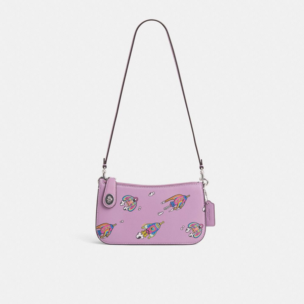 Restored Cosmic Coach Penn Shoulder Bag With Rocket Print