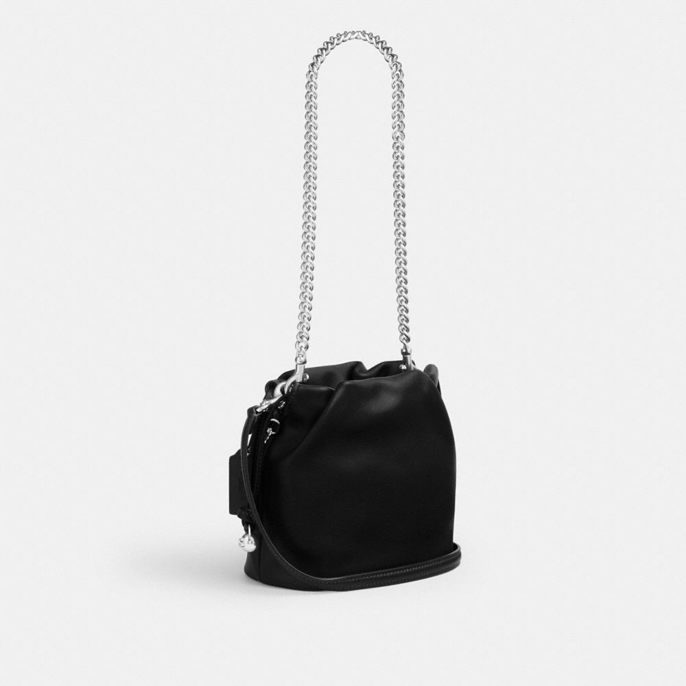 COACH®,Faye Mini Drawstring Bag With Ruching,,Angle View