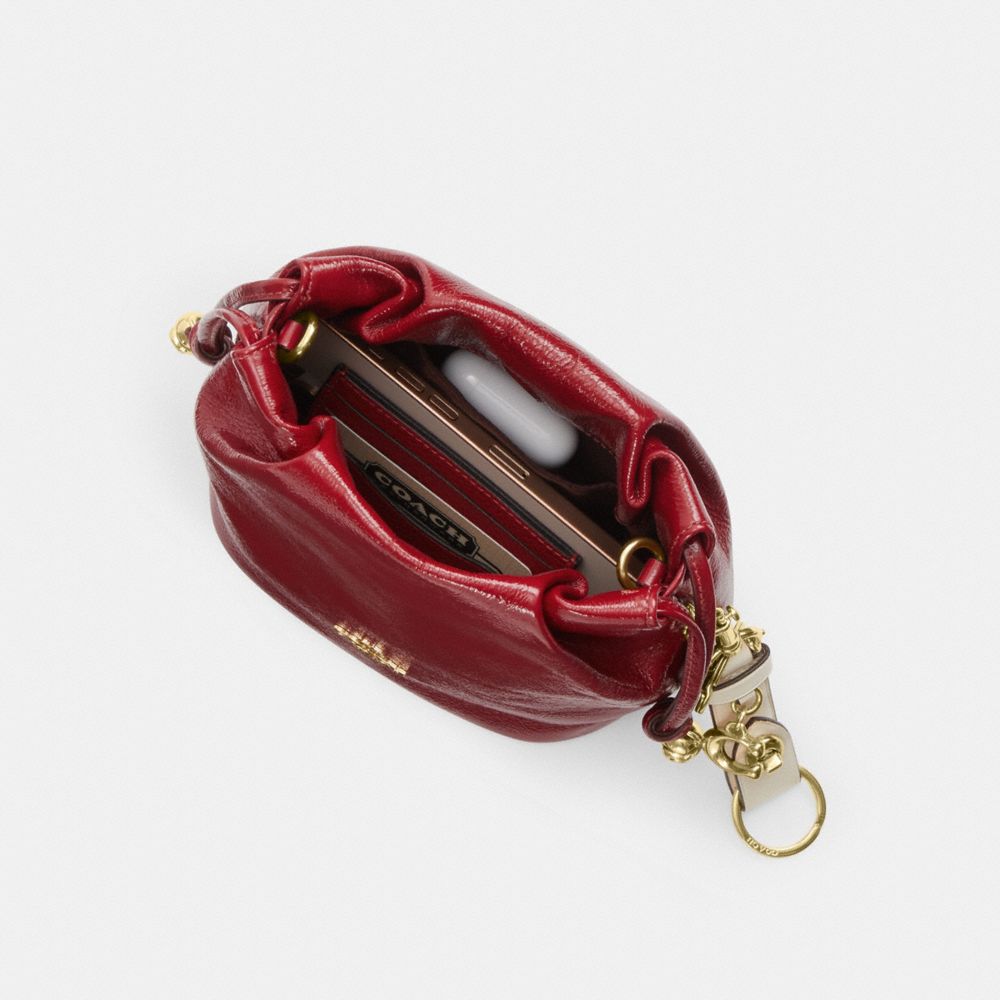 COACH®,Faye Mini Drawstring Bag,,Inside View,Top View